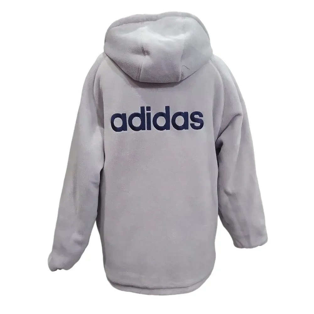 EUC Vintage Adidas men's reversible windbreaker fleece rain jacket coat like new